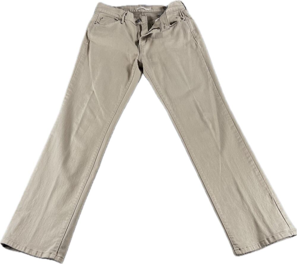 Levi's 505 Straight Leg Tan Khaki Stretch Jeans 31x32